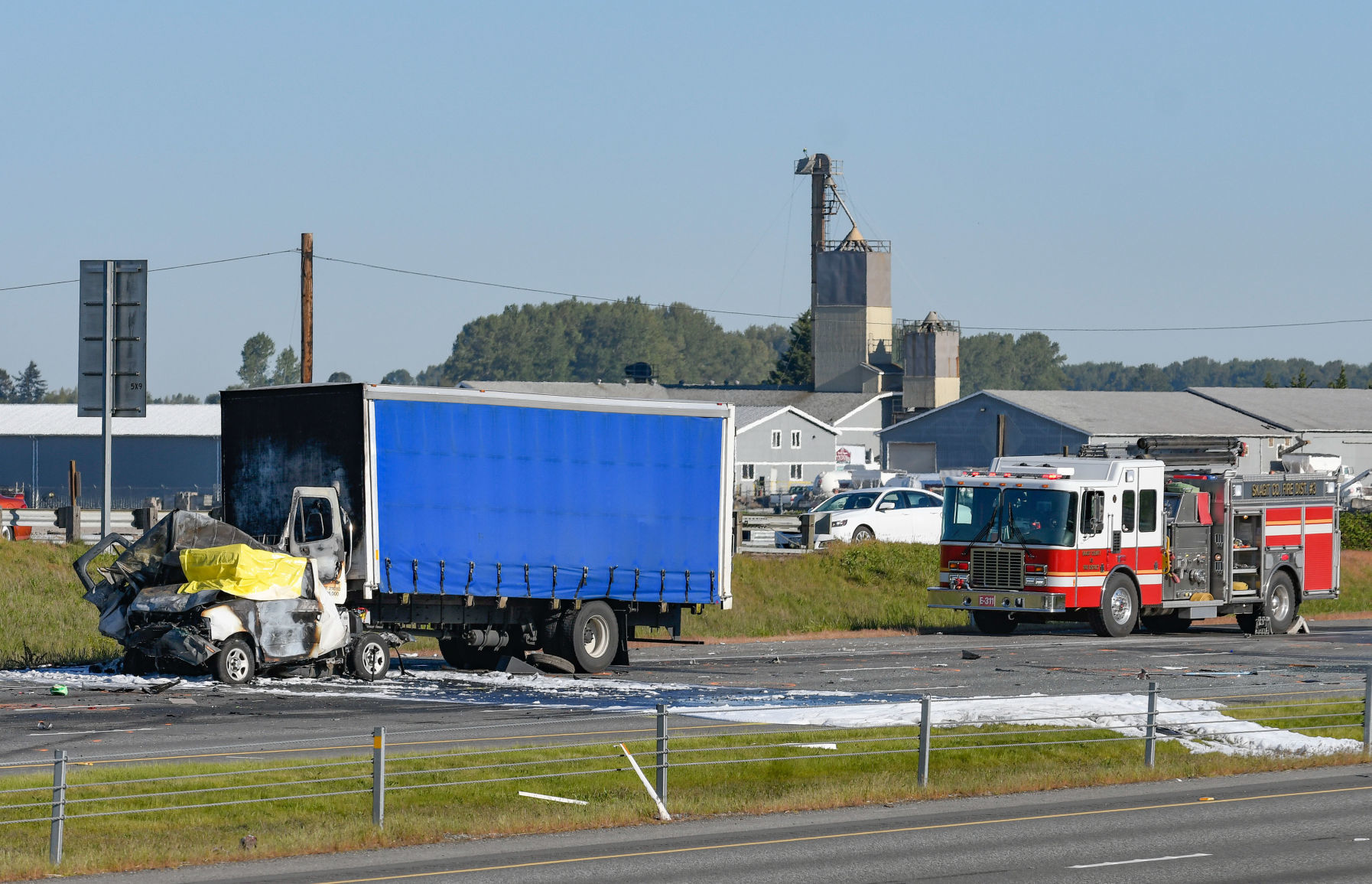 Interstate 5 crash near Conway